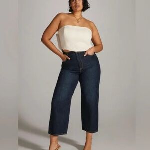 Hutch Ivory Strapless Bow Top, Sz 2 (NWT)